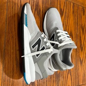 Men’s New Balance 247 grey/white/teal size 8.5